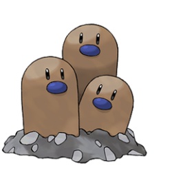 Shiny Dugtrio